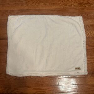 Ugg White Fuzzy Pillow Sham